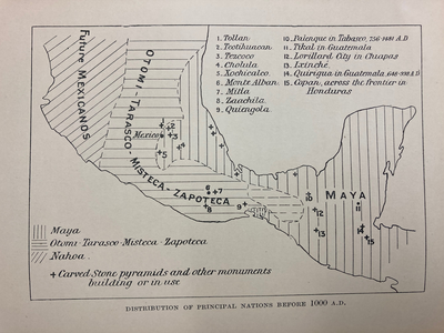 DISTRIBUTION OF PRINCIPAL NATIONS BEFORE 1000 AD