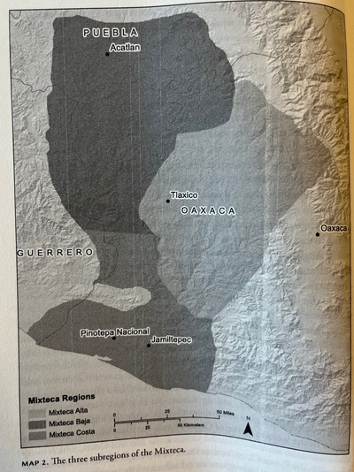 THE THREE SUBREGIONS OF THE MIXTECA