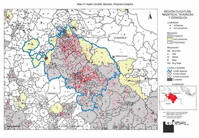 REGIÓN CUICATÁN, MAZATECA. TEHUACÁN Y ZONGOLICA