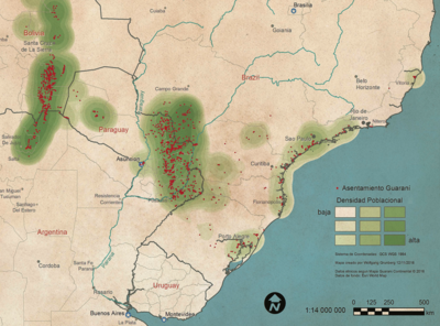 Mapa Guaraní Continental