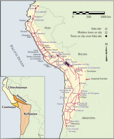 Map of the Inca Empire