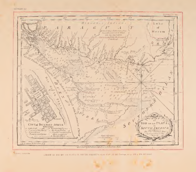 CHART OF RIO DE LA PLATA IN SOUTH AMERICA