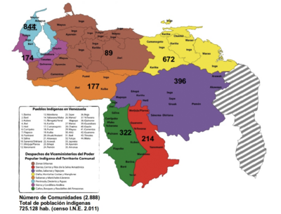 Mapa por despacho de Vice-ministerios